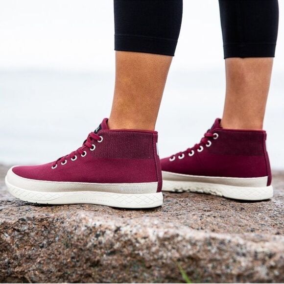 NOBULL Cabernet Canvas Mid-Trainer Gym Sneakers Laced women’s 9 men’s 7.5 - Picture 1 of 8